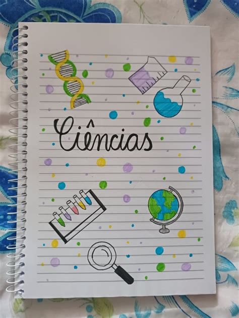 Capa de Caderno de Ciências