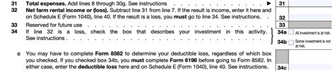 Irs Form Instructions Farm Rental Income Expenses