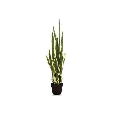 Plante Artificielle Sanseveria En Pot En Plastique Cm Emerald Prix