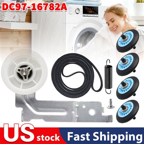 Upgraded Dryer Repair Kit For Samsung Dryer DC97 16782A Drum Roller By