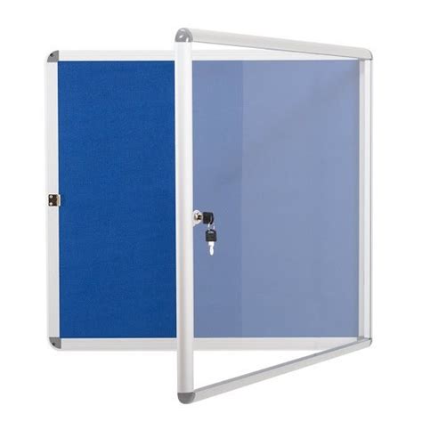 Acrylic Door Covered Notice Board Frame Material Durable Aluminium At