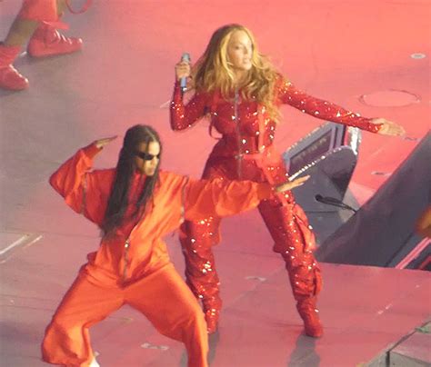 Beyonce And Blue Ivy On Stage