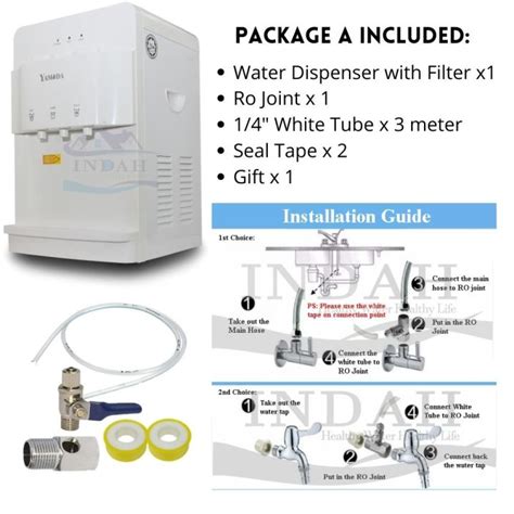 Yamda Mild Alkaline Water Dispenser Hot Normal Cold Model M6 M7 With 4 JAKIM Halal Korea