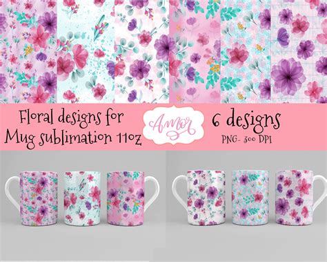 Mug template design sublimation mugs 11 oz mug design mug | Etsy