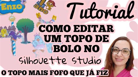 Como Editar Um Topo De Bolo No Studio Silhouette Mostrei O Bolo