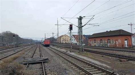 Kurzer Pbz Zug Aus M Nchen Passing Mit Pfiff Vom Lokf Hrer In Stuttgart