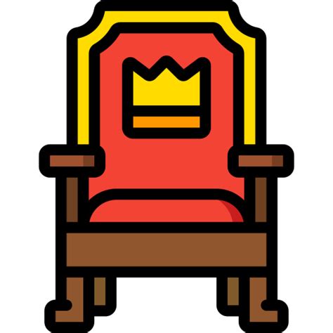 Throne Basic Miscellany Lineal Color Icon