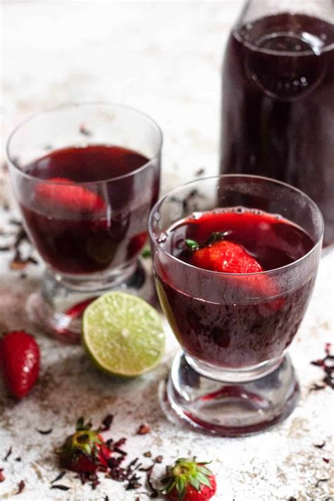 Hibiscus Tea With Dried Flowers Serve Hot Or Cold The Foreign Fork