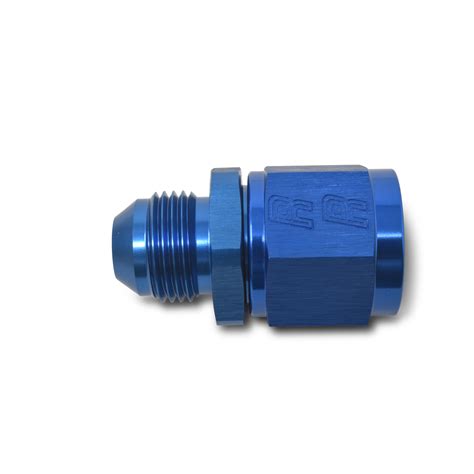 8an Female To 6an Male B Nut Flare Reducer Adapter Fitting With Blue Finish Russell Performance