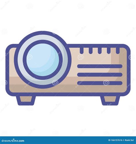 Icono De Proyector Aislado Totalmente Editable Ilustraci N Del Vector