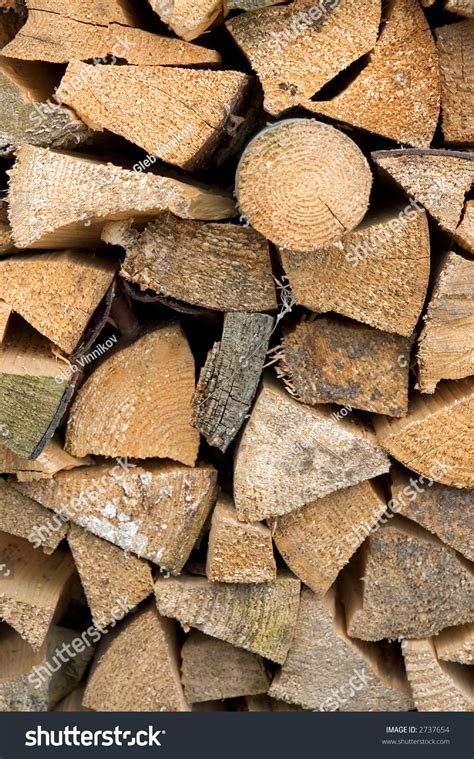 Pile Cut Split Stacked Firewood Stock Photo 2737654 Shutterstock