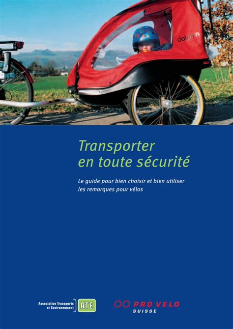 Pdf Transporter En Toute S Curit Pro Velo Lausanne Ch