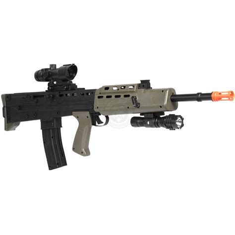 Deltaforce L85a2 Bullpup Tactical Spring Airsoft Rifle W Flashlight