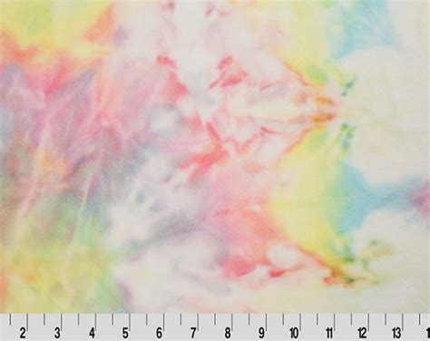 Tie Dye Minky Fabric By The Yard From Shannon Fabrics Tie Dye Etsy