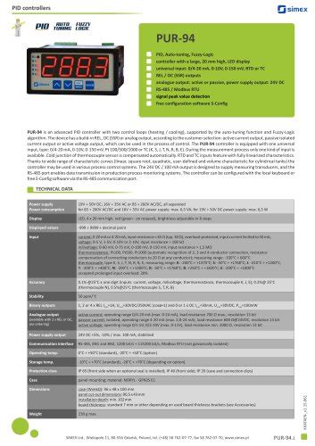 Overview Of The Multicon Line Multichannel Controllers And Data