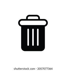 Garbage Icon Vector Trash Sign Stock Vector (Royalty Free) 2057077364 ...