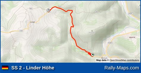 Ss Linder H He Stage Map Rallye K Ln Ahrweiler Rally