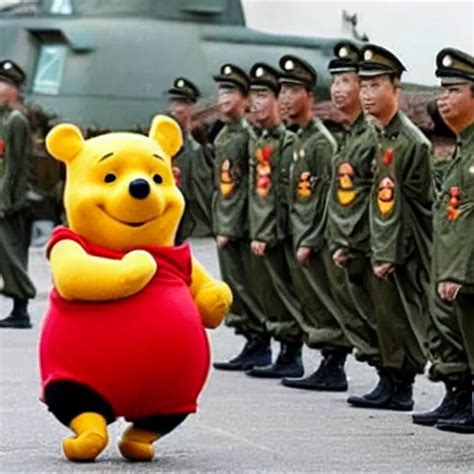 Winnie The Pooh Joins The Chinese Military Stable Diffusion Openart