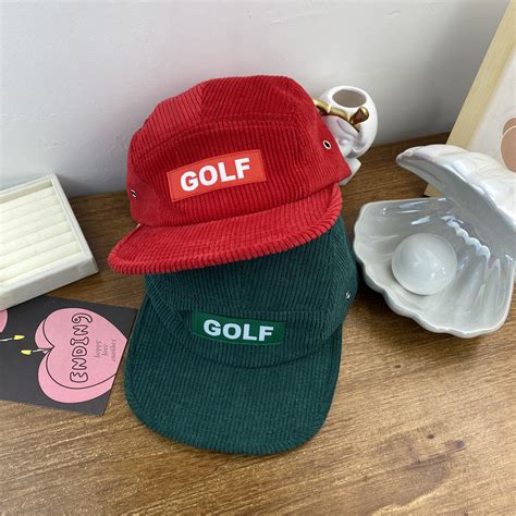 Tyler The Creator Golf Wang Corduroy Caphat In Red Etsy