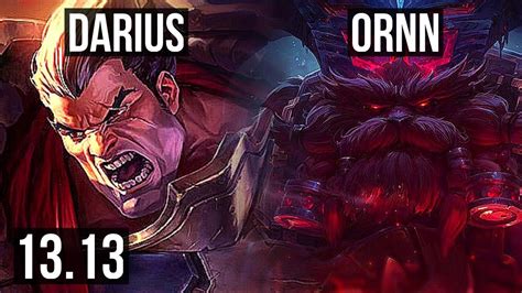 Darius Vs Ornn Top M Mastery Games Dominating Kr