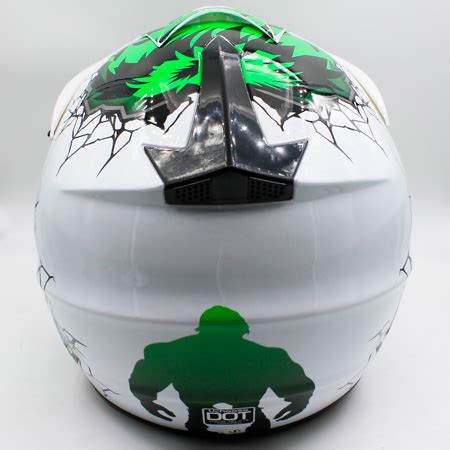Детский кроссовый мотошлем AHP Green HULK - купить