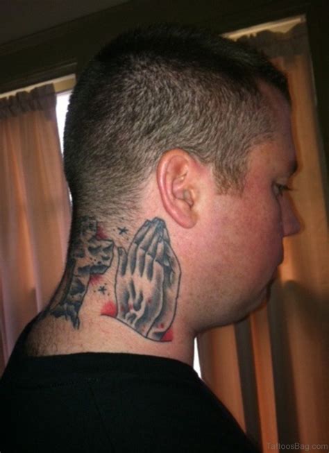 Nice Praying Hands Tattoos For Neck Tattoo Designs Tattoosbag