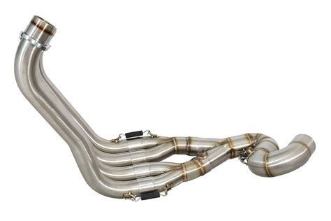 Cb650r 2024 Low Level Exhaust System 230mm Gp Round Stainless Silencer