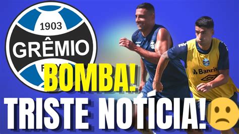 URGENTE INFELIZMENTE ISSO ACONTECEU ÚLTIMAS NOTÍCIAS DO GRÊMIO