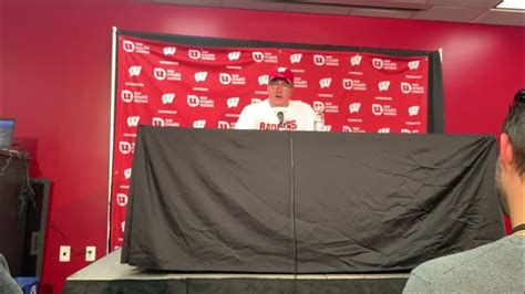 Illinois Postgame Wisconsin Head Coach Paul Chryst Youtube