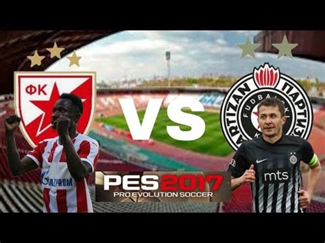 Fk Crvena Zvezda Vs Fk Partizan Pes Gameplay Youtube