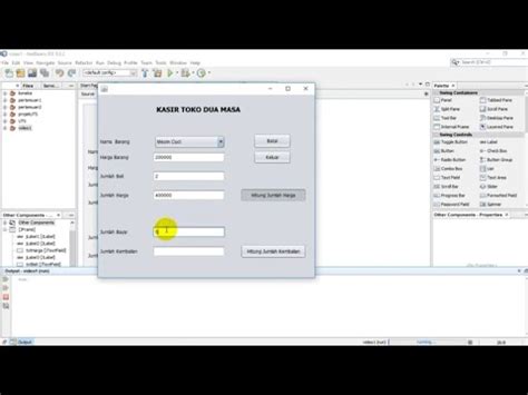 Tutorial Membuat Aplikasi Kasir Java Gui Netbeans Youtube