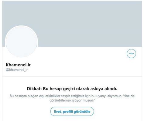 Son dakika Twitter İran ın dini lideri Ali Hamaney in hesabını