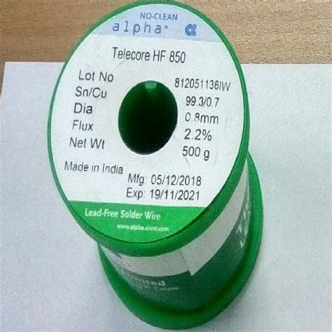 Lead Free Solder Wire Sac Packaging Size Grams Reel At Best