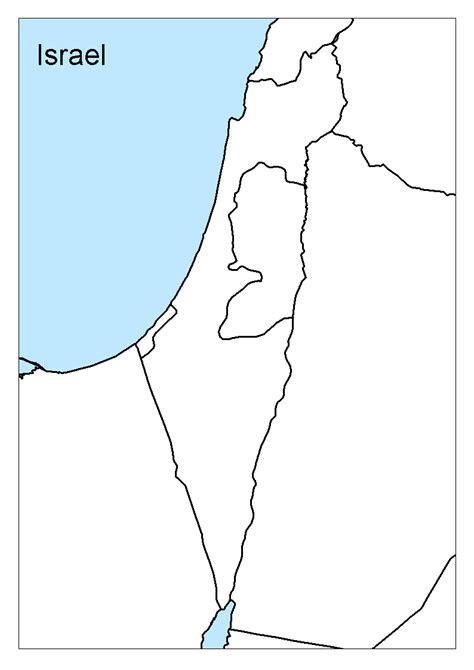 A Comprehensive Guide To Printable Outline Maps Of Israel World Map