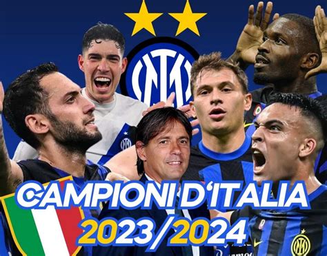 INTER CAMPIONE D ITALIA LA SECONDA STELLA E NOSTRA