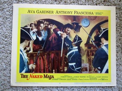 ZZ NAKED MAJA Ava Gardner Anthony Franciosa Orig Lobby Card EBay 55680