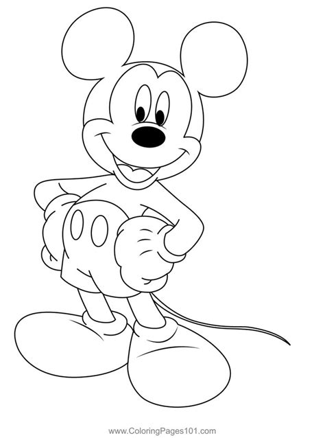 Mickey Mouse Style Coloring Page Mickey Coloring Pages Mickey Mouse