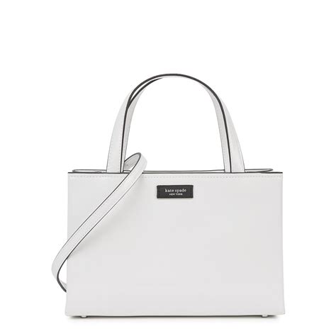 Kate Spade New York Sam Icon Small Patent Leather Tote White