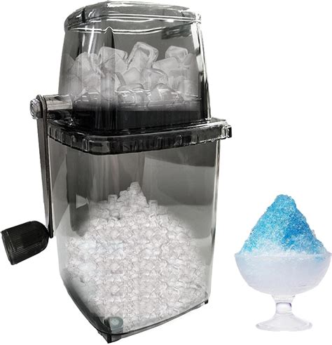 Ice Shaver Hand Crank Ice Shaver And Snow Cone Machine Portable Ice Machine With Stainless