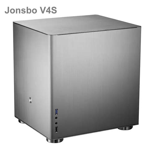 Jonsbo V4 Silver Aluminum Mini ITX MATX Computer Case DigiTSoftex