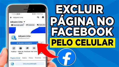 Como Excluir Uma P Gina Do Facebook Pelo Celular Youtube