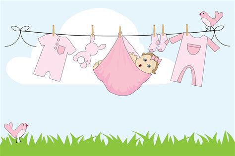 Baby Girl Clothes Line Free Stock Photo - Public Domain Pictures