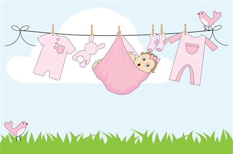 Baby Girl Clothes Line Free Stock Photo - Public Domain Pictures