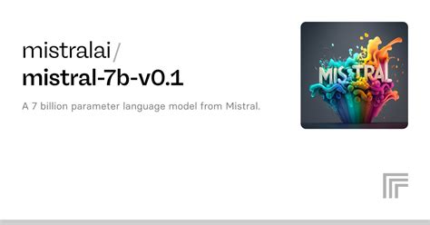 mistralai/mistral-7b-v0.1 – Run with an API on Replicate