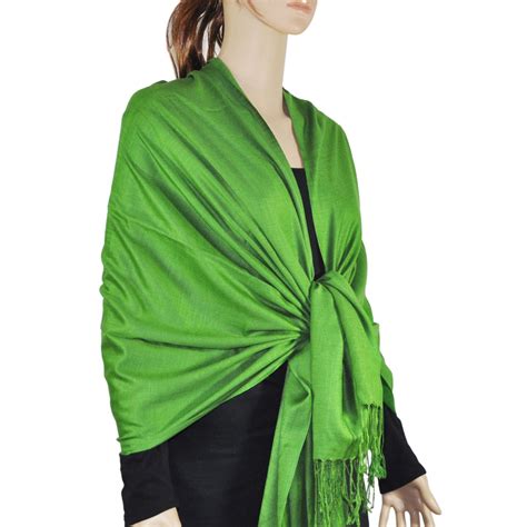 Silky Light Wedding Pashmina Green Wholesale Scarves City