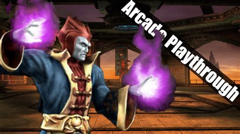 Mortal Kombat Armageddon Shinnok Arcade Playthrough Youtube