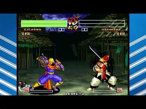 Love Of The Fight Moves Samurai Shodown Iv Galford Slash Youtube