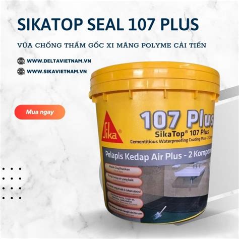 Sikatop 107 Plus 4 Kg Thùng Sika Chống Thấm Delta Việt Nam Nhà