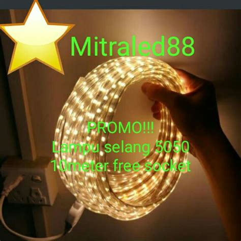 Jual Lampu Led Strip Selang SMD 5050 10m 10meter 220v Outdoor Led