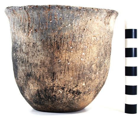 Karnack Brushed Incised Jar Burial 6 Vessel No 38 Patton Site